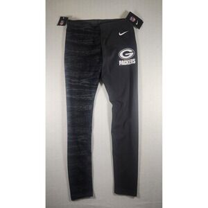 Nike NFL Green Bay Packers Womens Leg-A-See Tights Leggings Size Medium NEW NWT